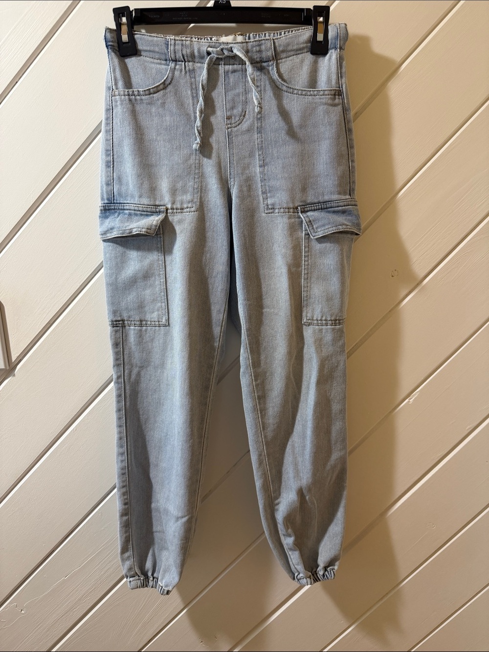 No Boundaries Light Blue Denim Jogger Pants